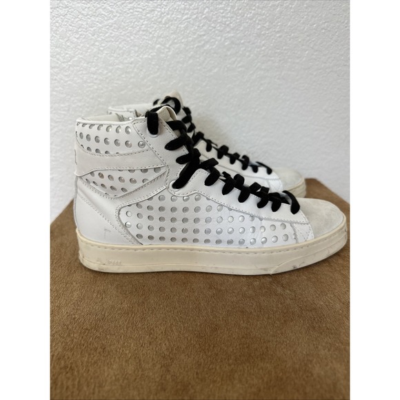 P448 Taylor High-Top Leather Italy Sneaker EU 39 - Picture 1 of 10